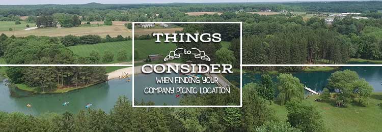 things to consider when finding your company picnic location