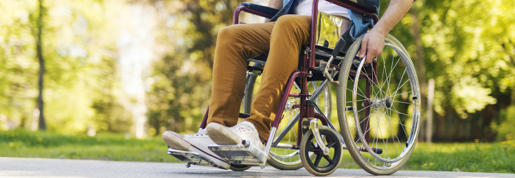 Man in a wheelchair
